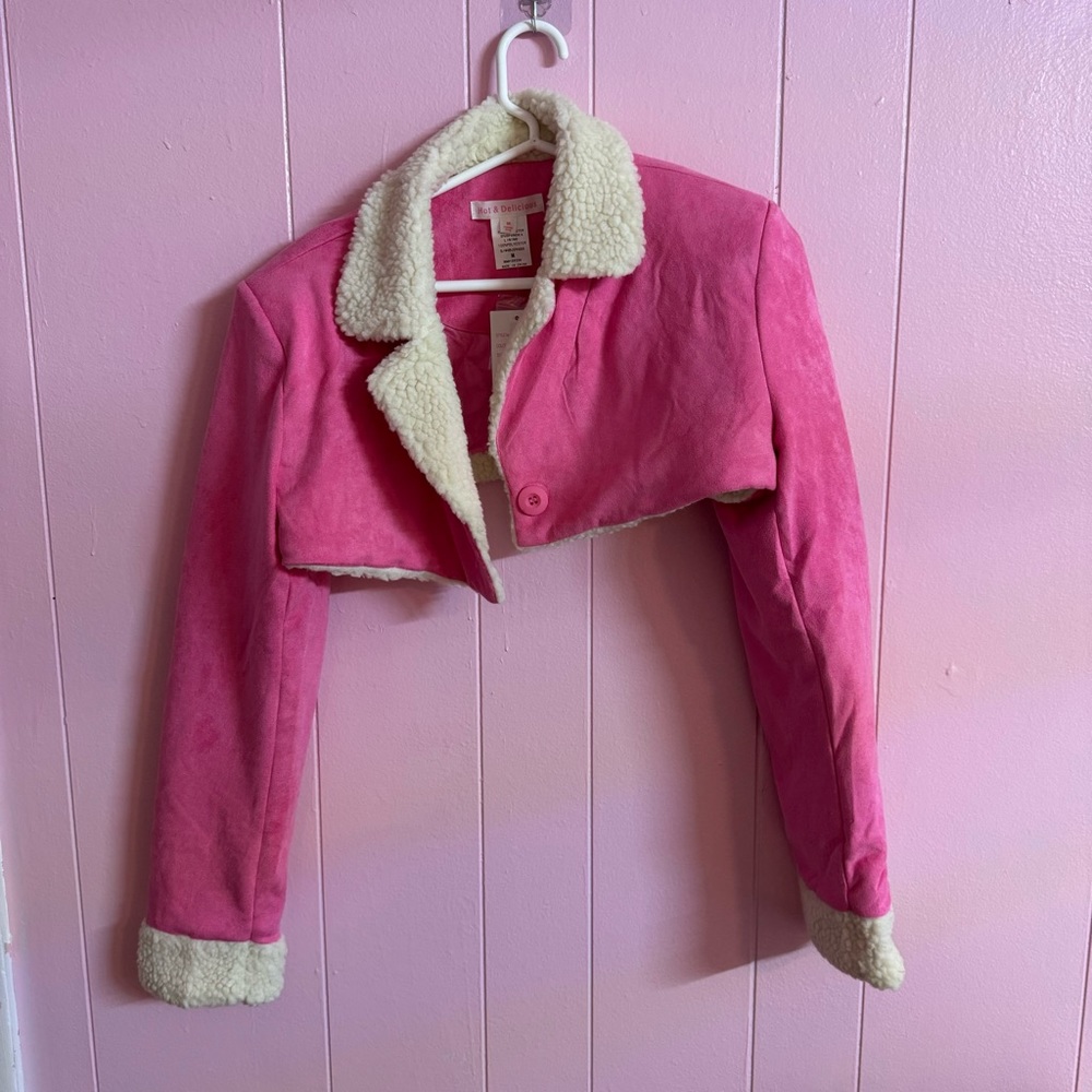 dolls kill Candy Handle It Beautifully Cropped Jacket